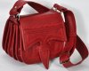 Carriel Cuadrado Rojo # 12 100% Cuero